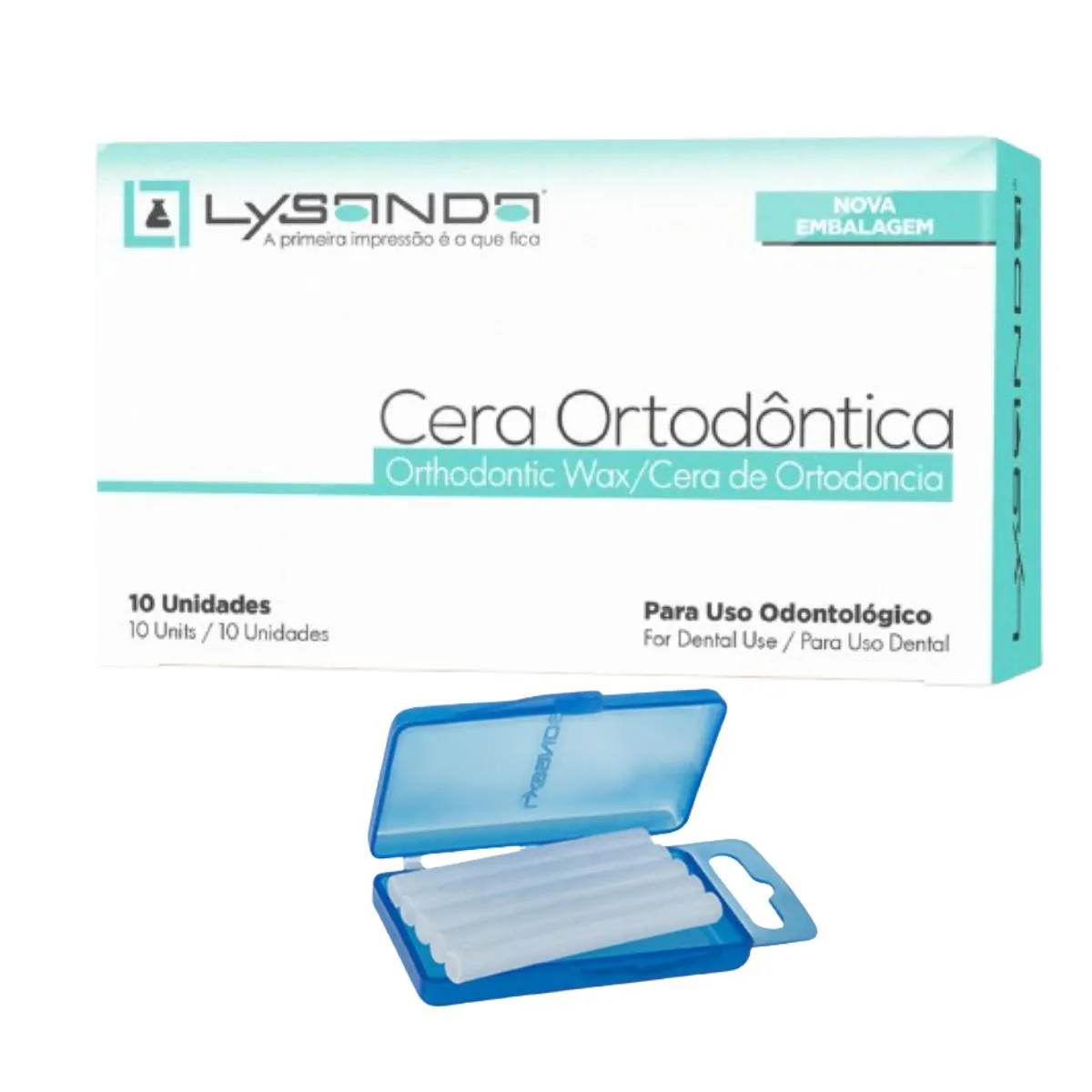 Cera Ortodôntica para Aparelho Proteção Labios 50 Bastões