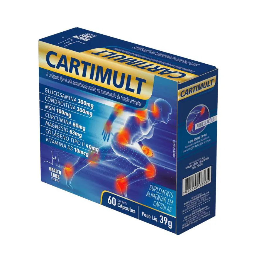 Colágeno Cartmulti 60 cápsulas - Health Labs