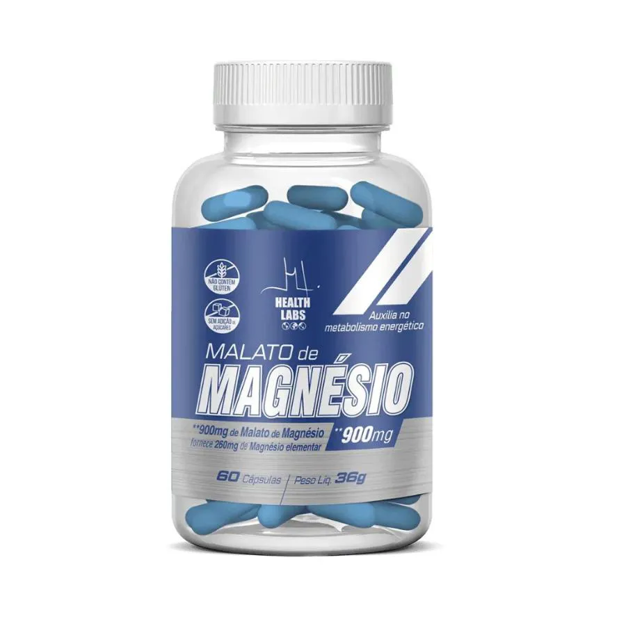 Malato Magnésio 60 cápsulas - Health Labs
