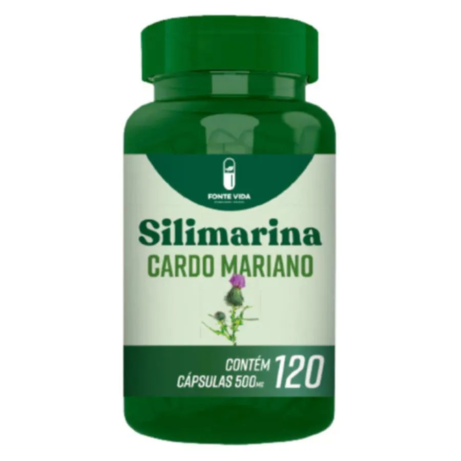 Silimaria Natural Vegano 500mg 120 Capsulas (fonte Vida).
