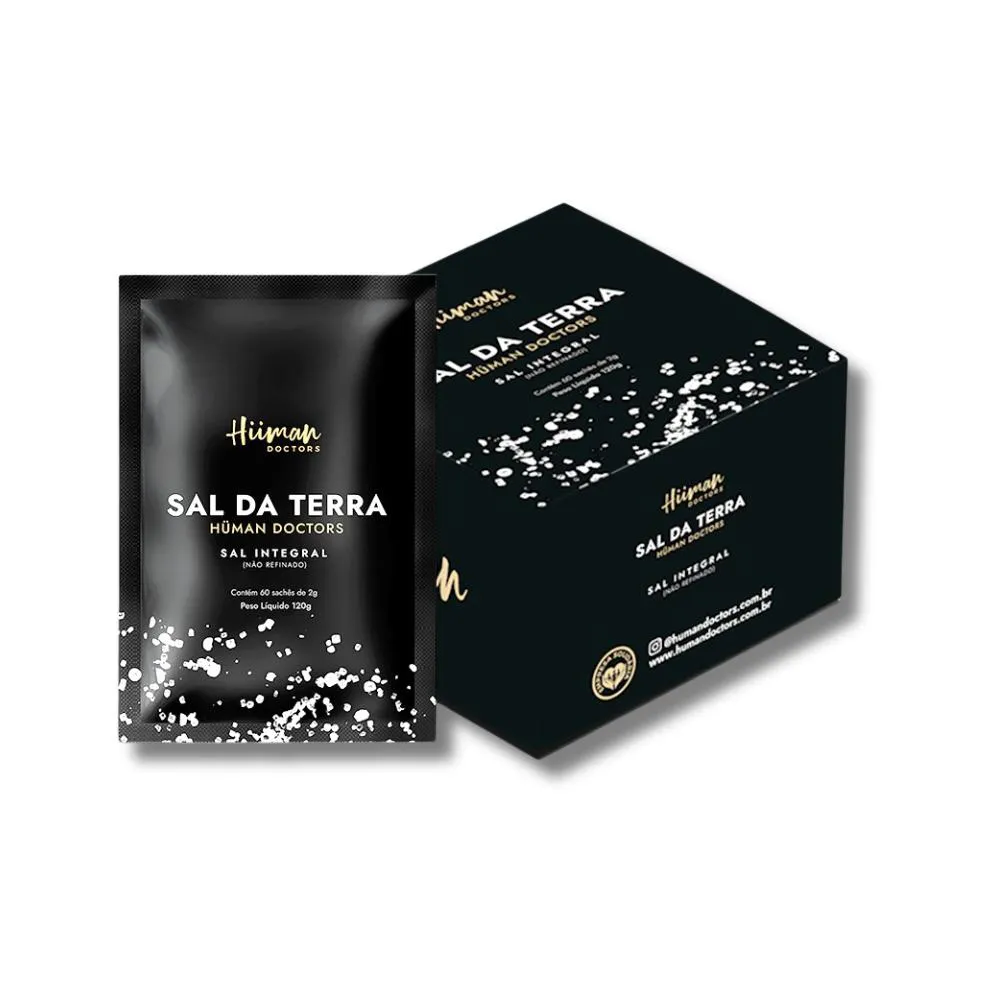 Sal da Terra Integral (não Refinado) 60 Sachês