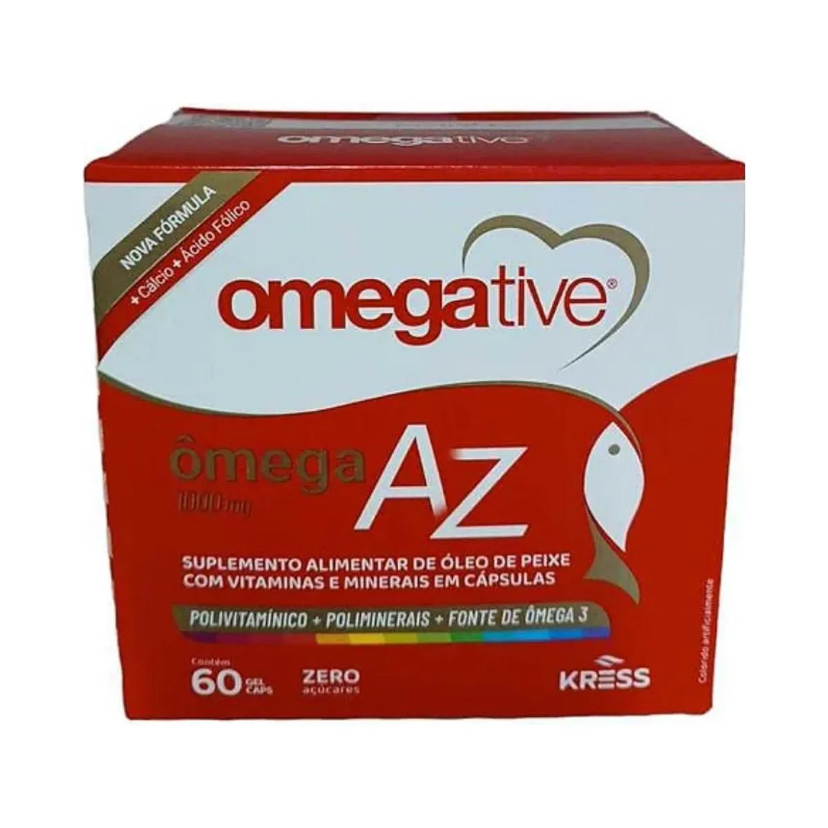 Suplemento Alimentar Omegative Az Kress - Ômega 1000Mg - 60Cps
