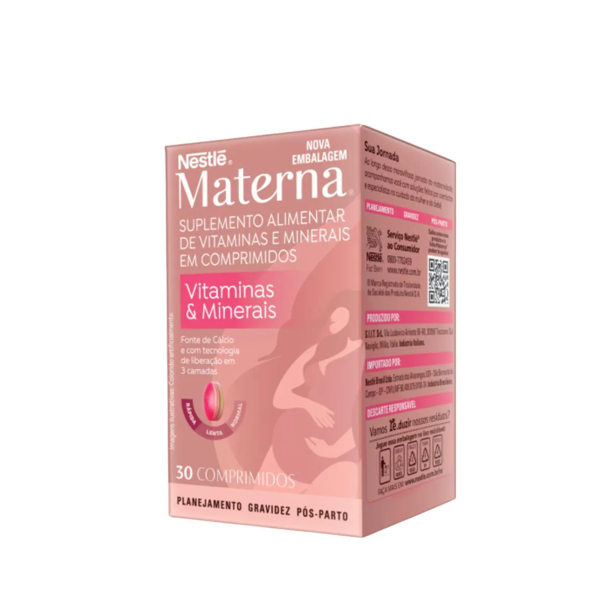 Suplemento Vitamina e Minerais Materna 30 Cpr – Nestlé