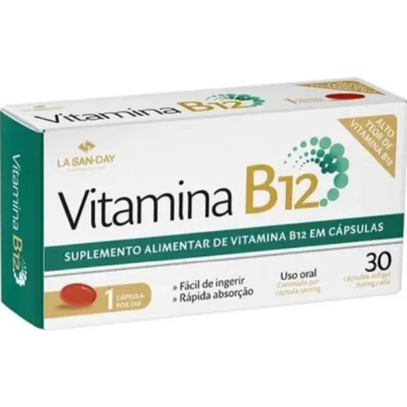 Suplemento Alimentar Vitamina B12 30 Cps - La San-day