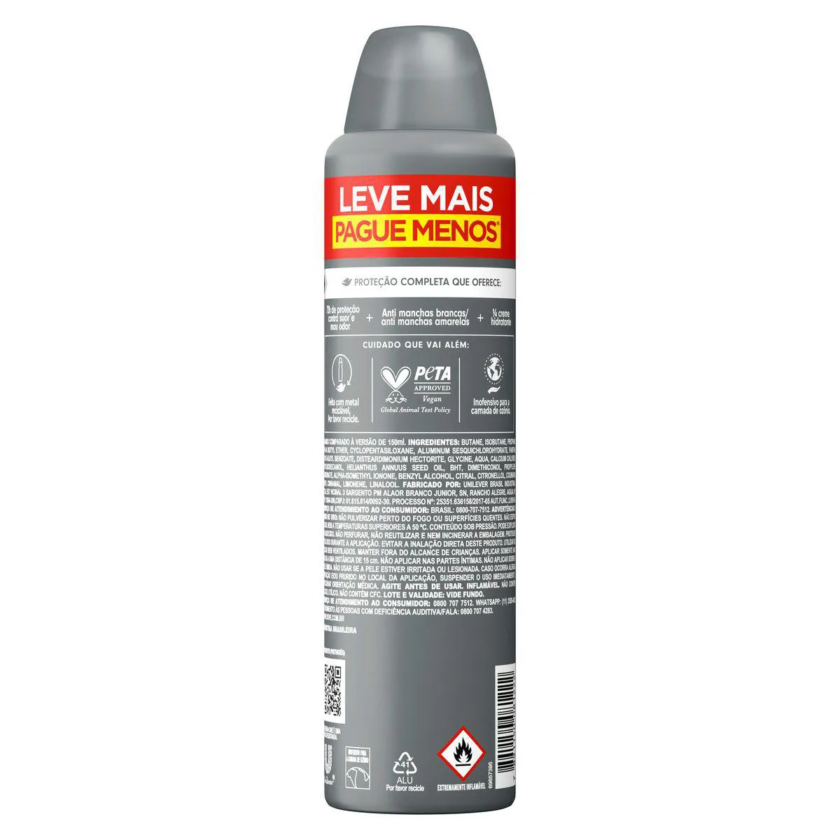 Desodorante Antitranspirante Aerosol Dove Men +Care Invisible Dry 48h 250ml