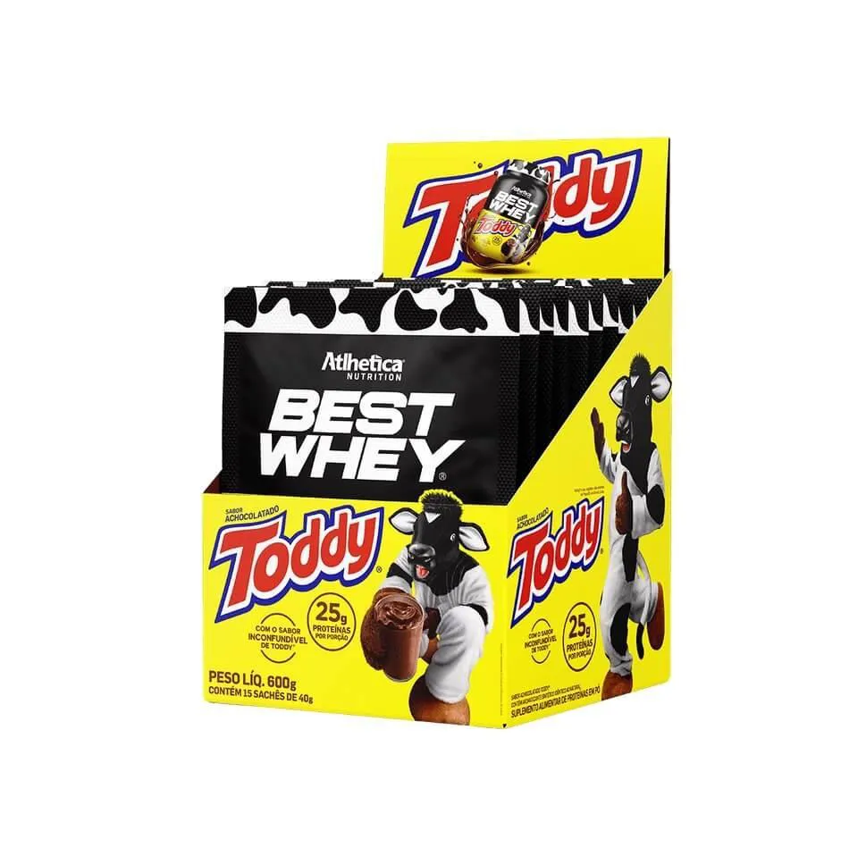 Best Whey Sachê (display com 15 Sachês - 35g) - Sabor: Toddy (sachê 40g)