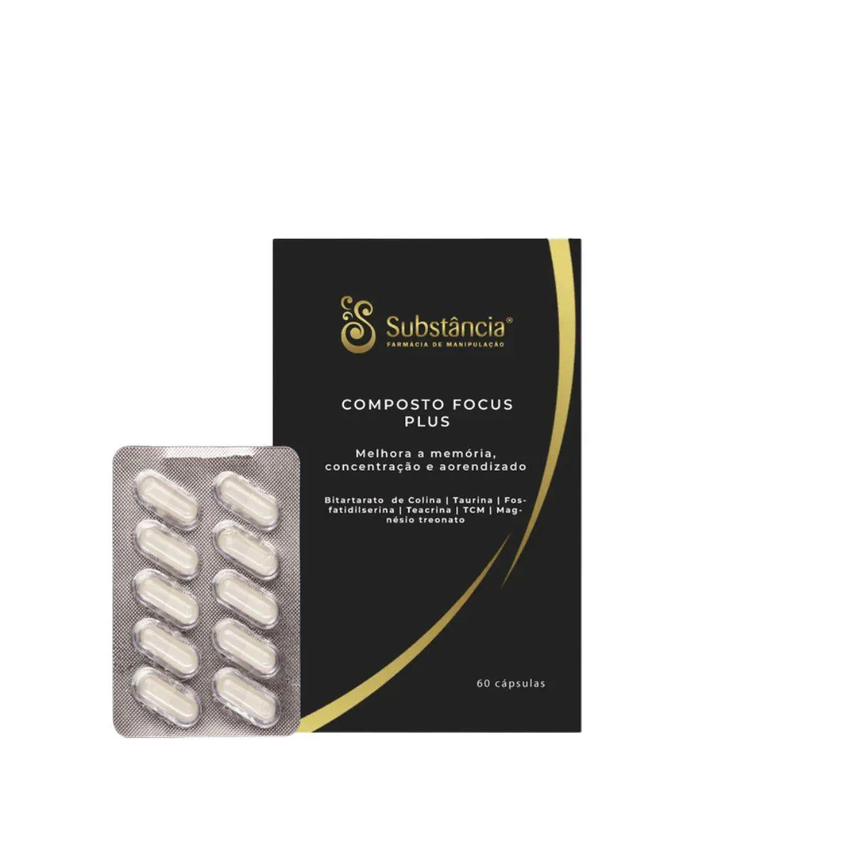 Composto Focus Plus 60 Cápsulas Substância