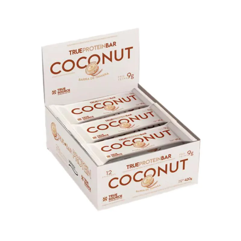 TRUE BAR PROTEIN COCONUT 35G TRUE SOURCE 12 UNIDADES