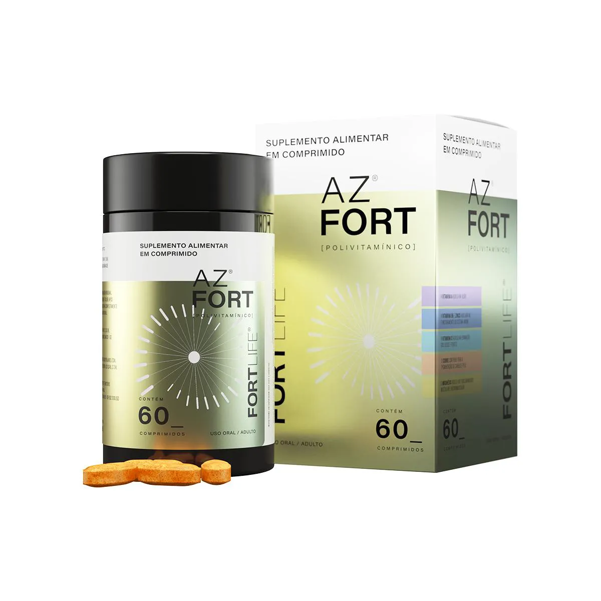 Az Fort Polivitamínico 60 comprimidos Fortlife