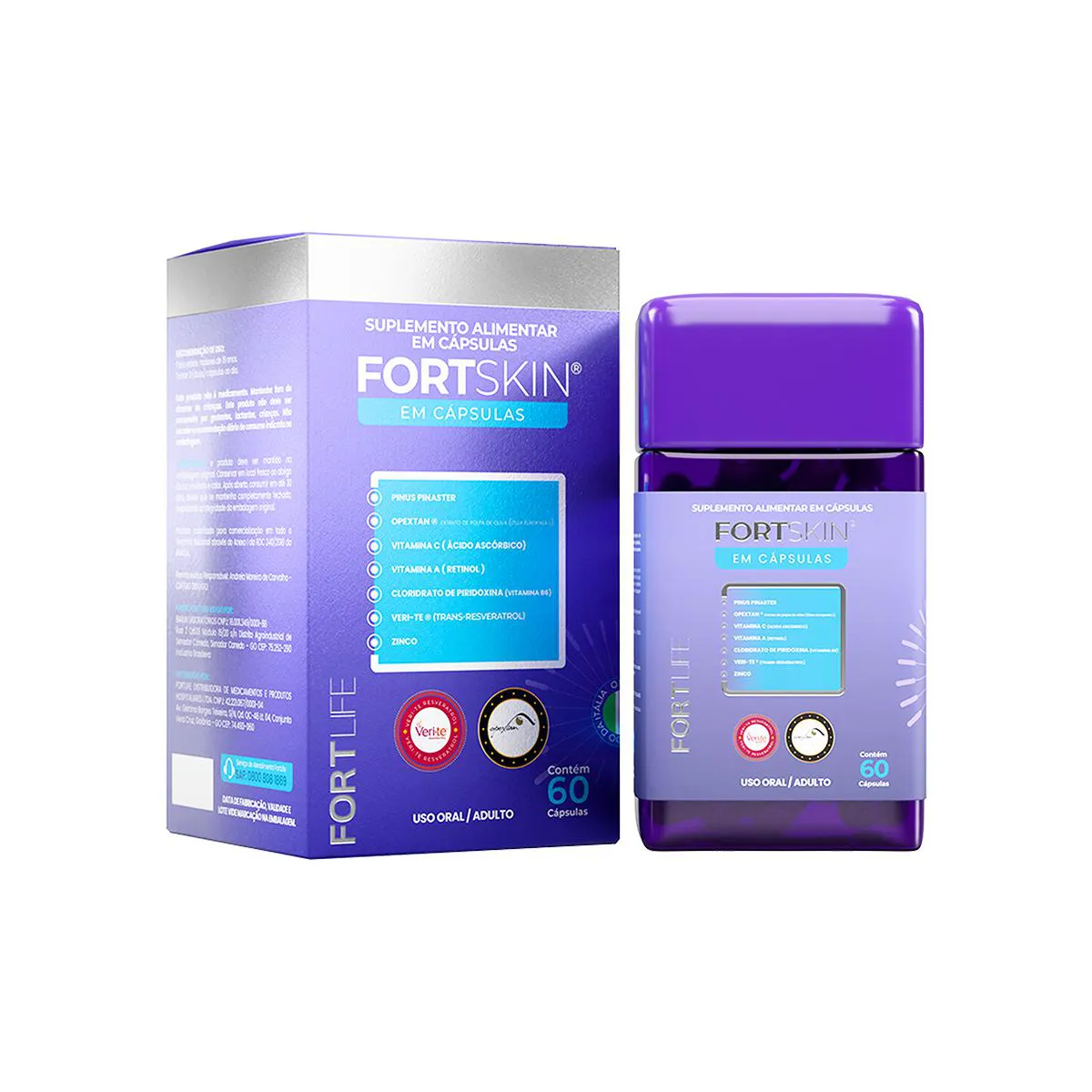 Fortskin Melasma 1000mg 60 cápsulas Fortlife