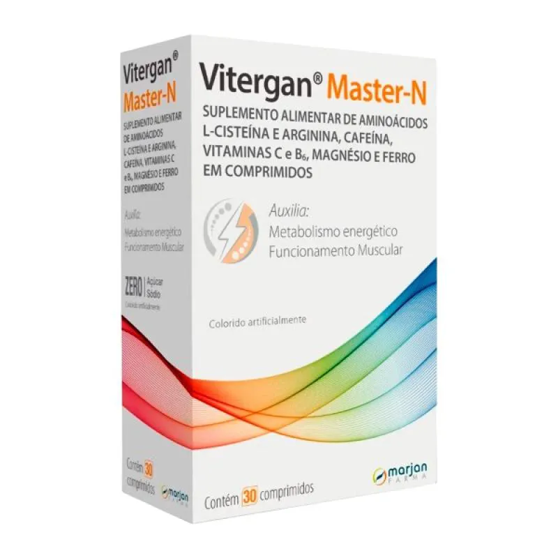 Suplemento Vitamina Vitergan Master-n 30 Cpr – Marjan