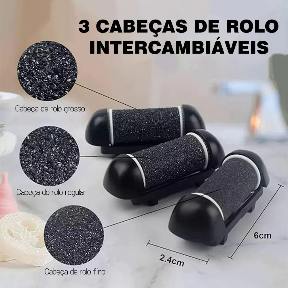 Esfoliador Lixador para Pés Elétrico Profissional Remover Calos E Rachaduras