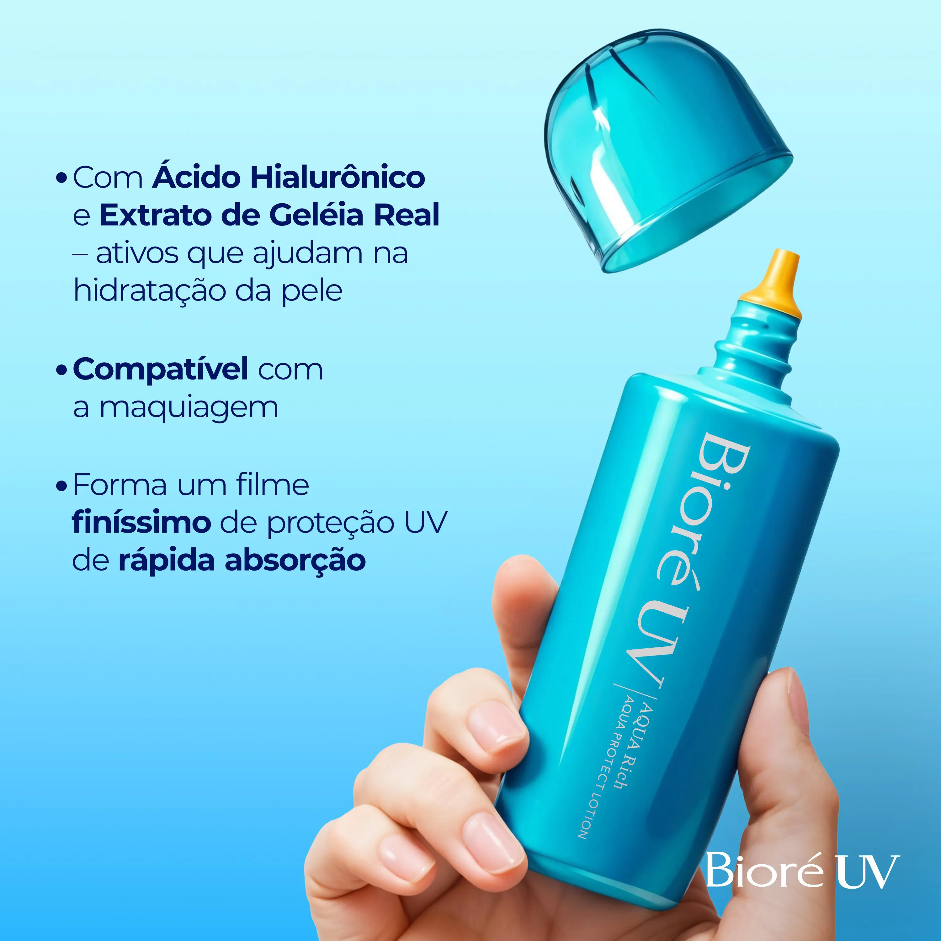 Protetor Solar FPS 50 Bioré UV Aqua Rich Aqua Protect Lotion 70ml