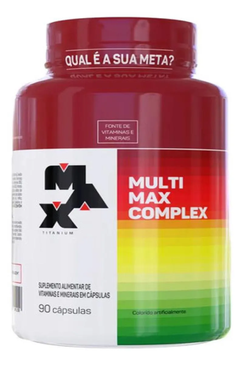 Multimax Complex Polivitaminico com 90 cápsulas Max Titanium