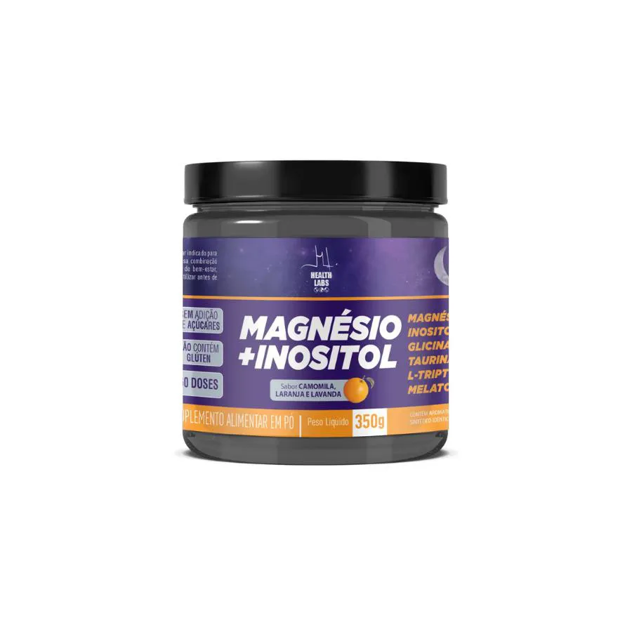 Magnésio+inositol 350g Camomila, Laranja e Lavanda - Health Labs