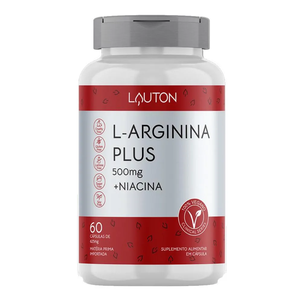 L-arginina Plus + Niacina Vegano 60 cápsulas - Lauton