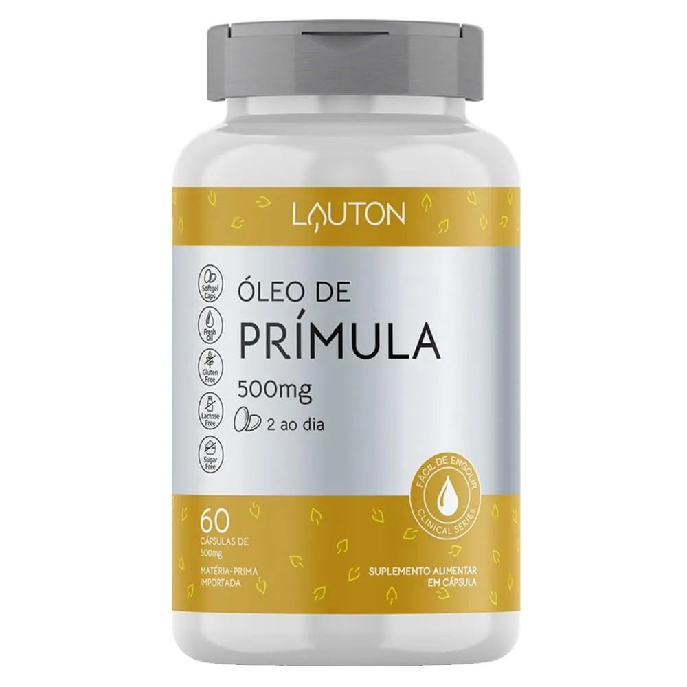 Óleo de Prímula 500mg 60 cápsulas - Lauton