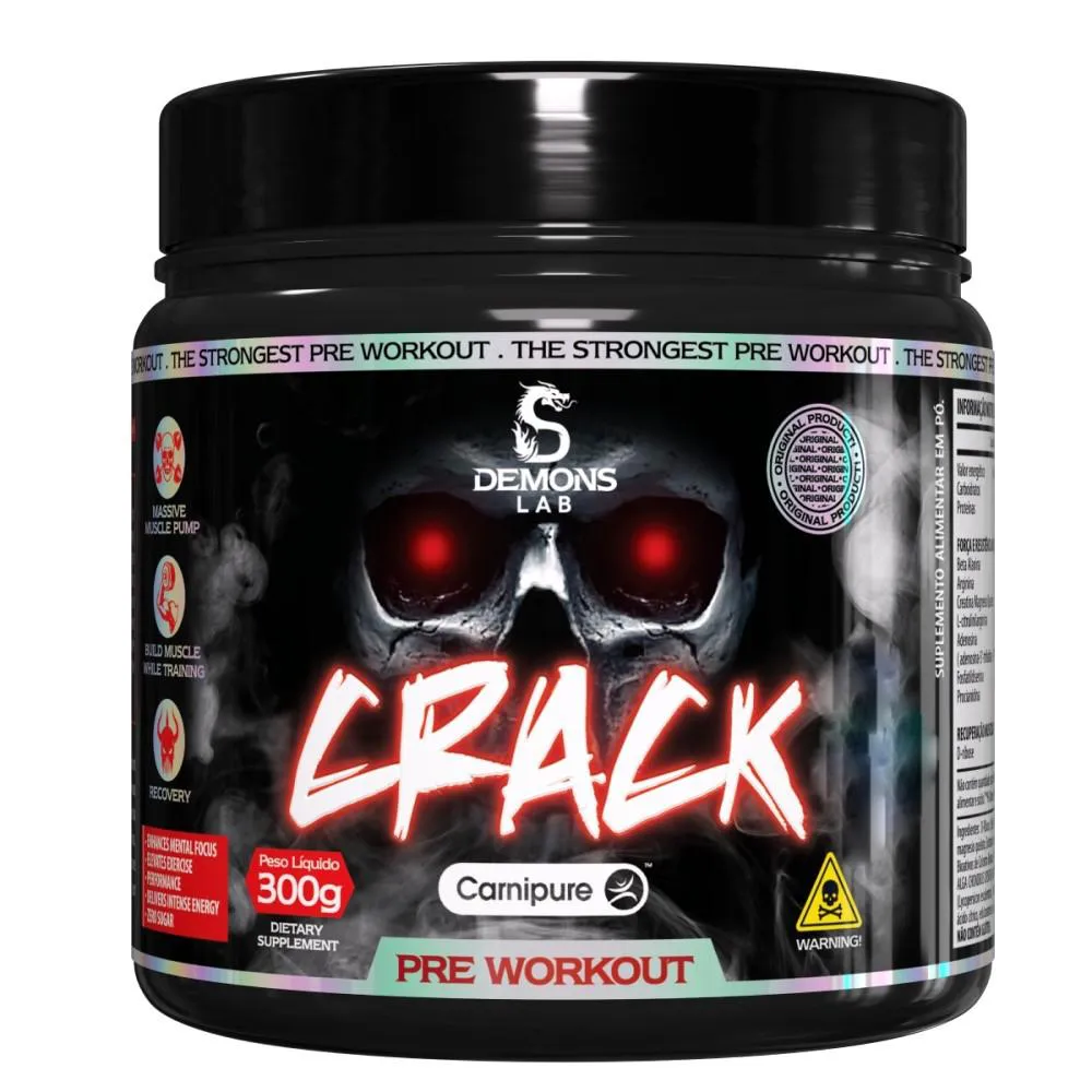 Pre Treino Crack Yellow Madness 300g - Demons Lab