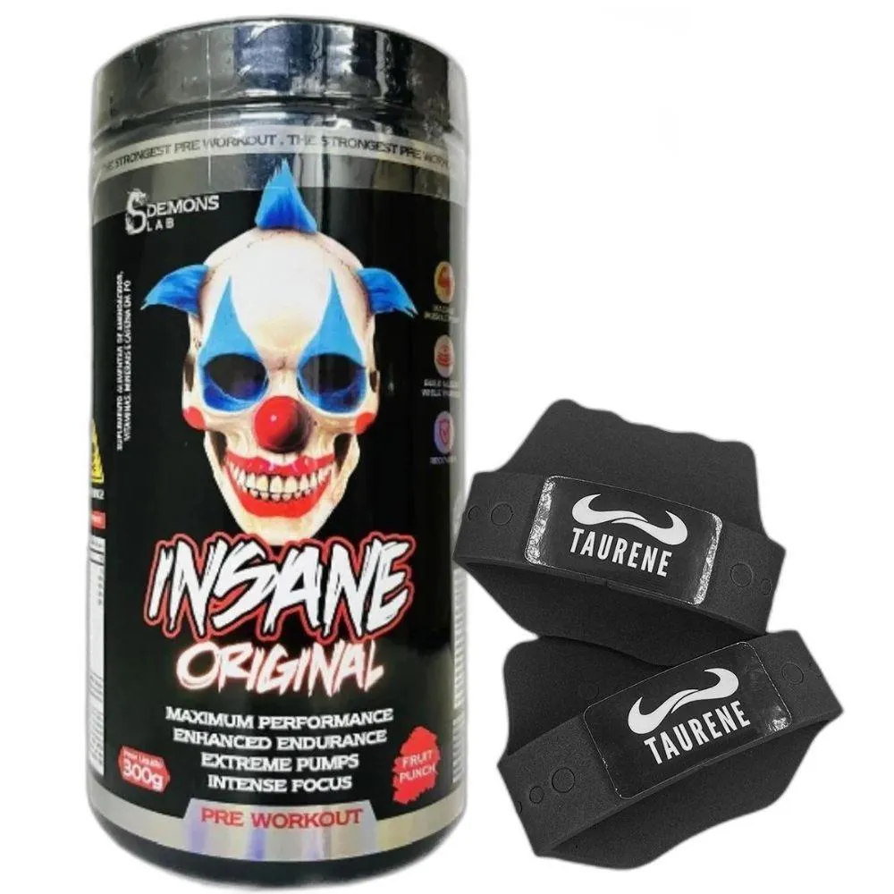 Pre Treino Insane Original Fruit Punch 300g Luva Demons Lab