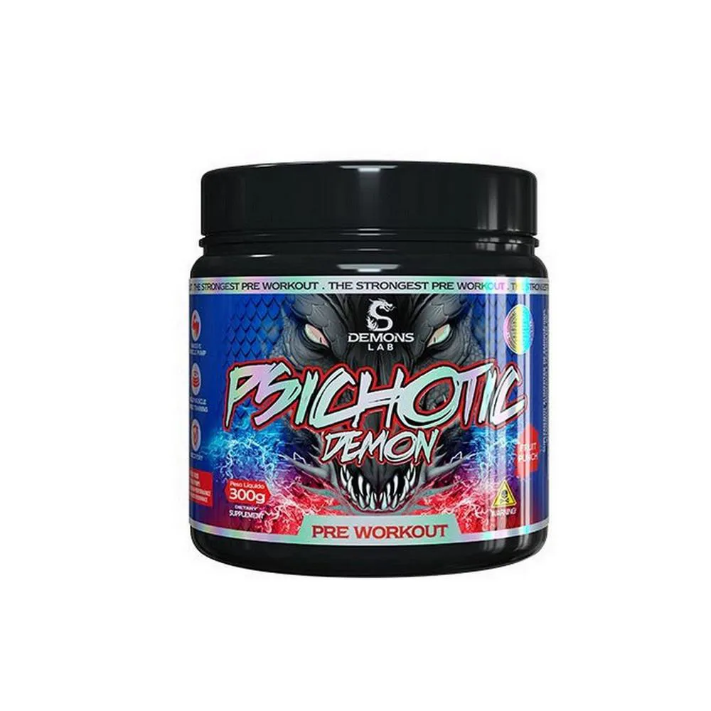 Pre Treino Psichotic Demon Fruit Punch 300g - Demons Lab