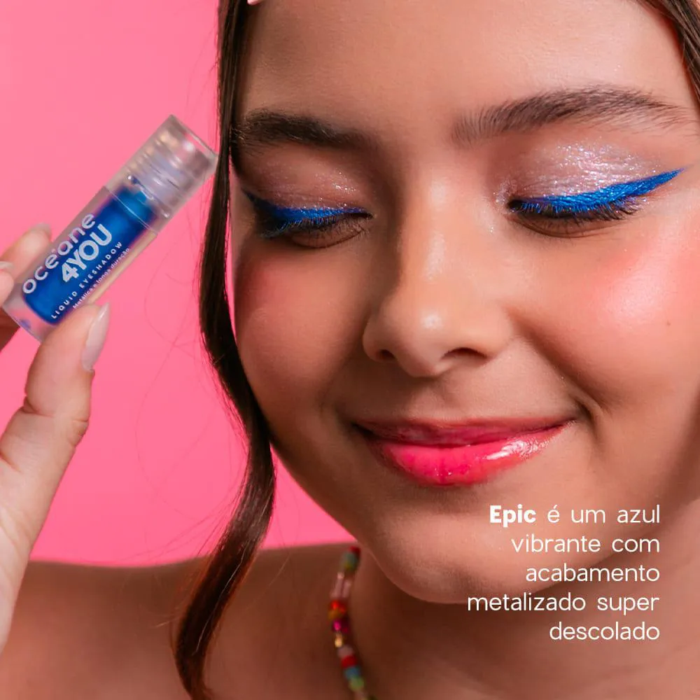 Sombra Líquida Azul - Liquid Eyeshadow Epic 4you 2g