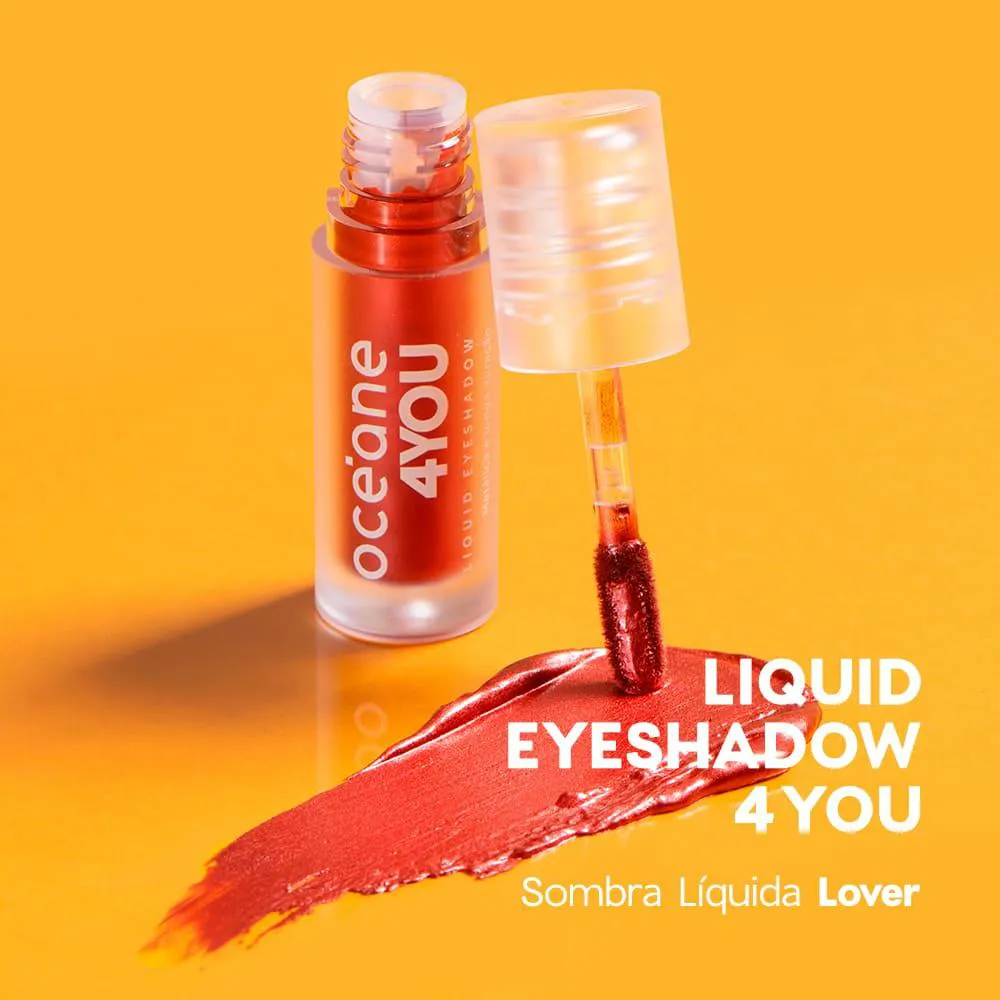 Sombra Líquida Vermelha - Liquid Eyeshadow Lover 4you 2g