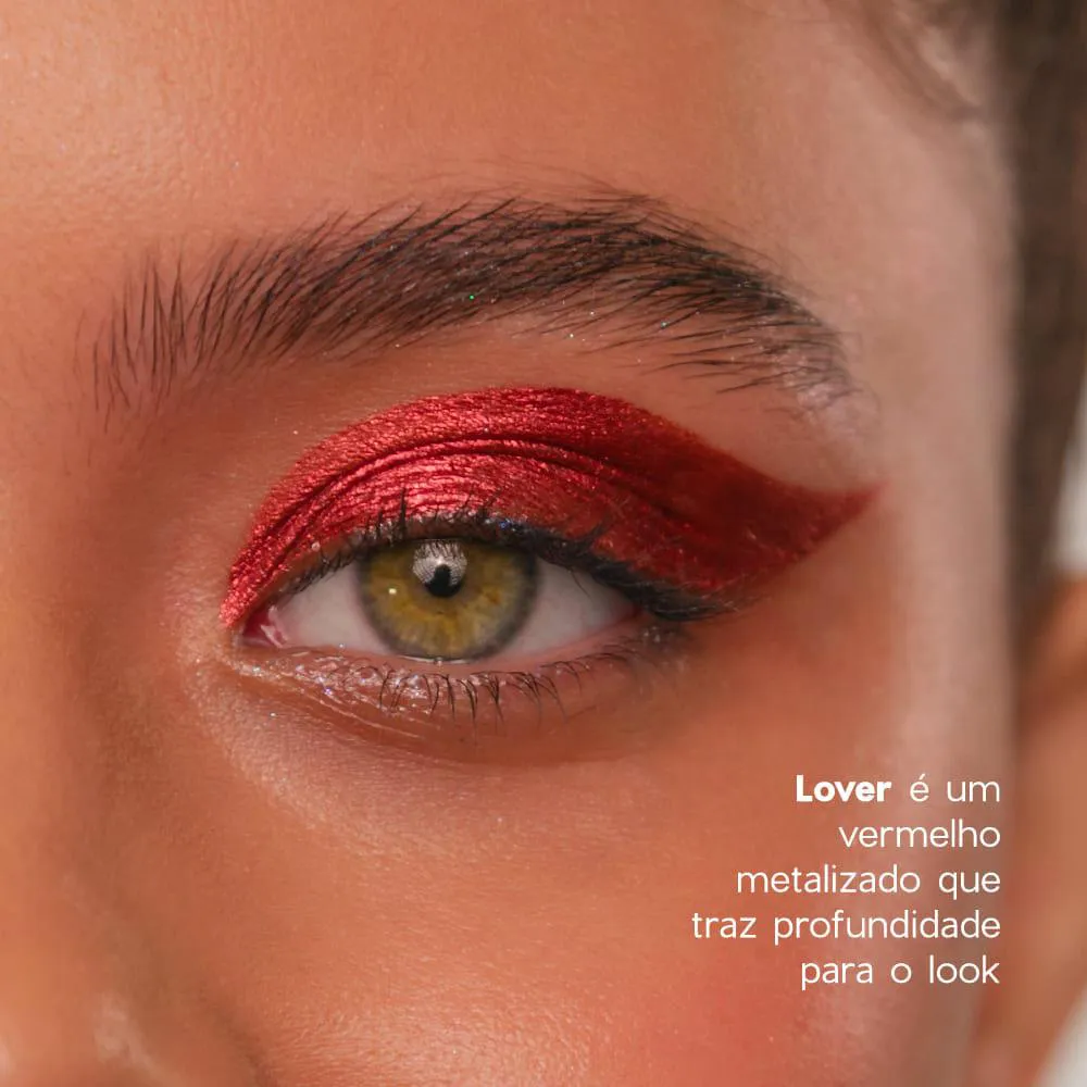 Sombra Líquida Vermelha - Liquid Eyeshadow Lover 4you 2g