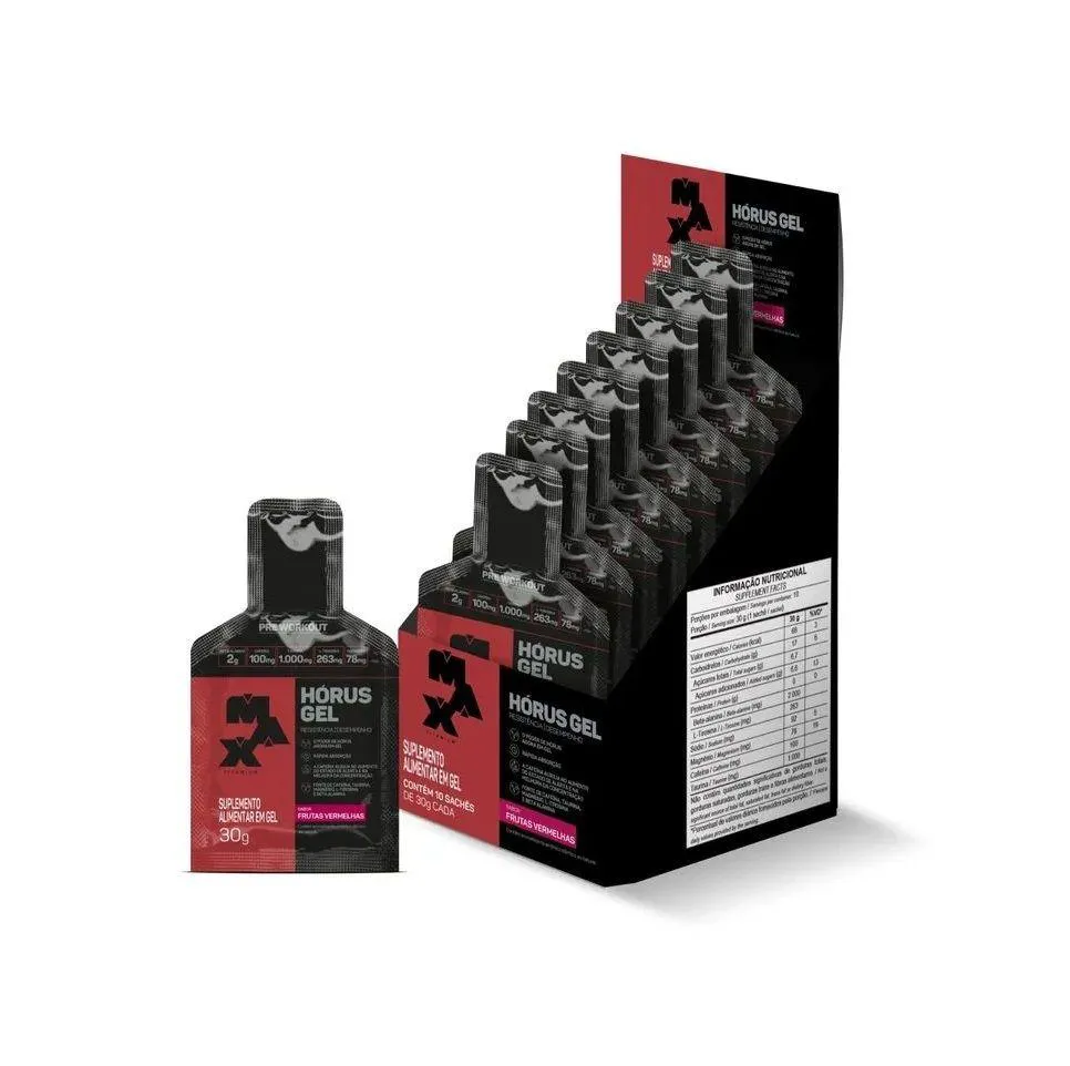Hórus Gel Display (10 Sachês 30g) - Sabor: Frutas Vermelhas