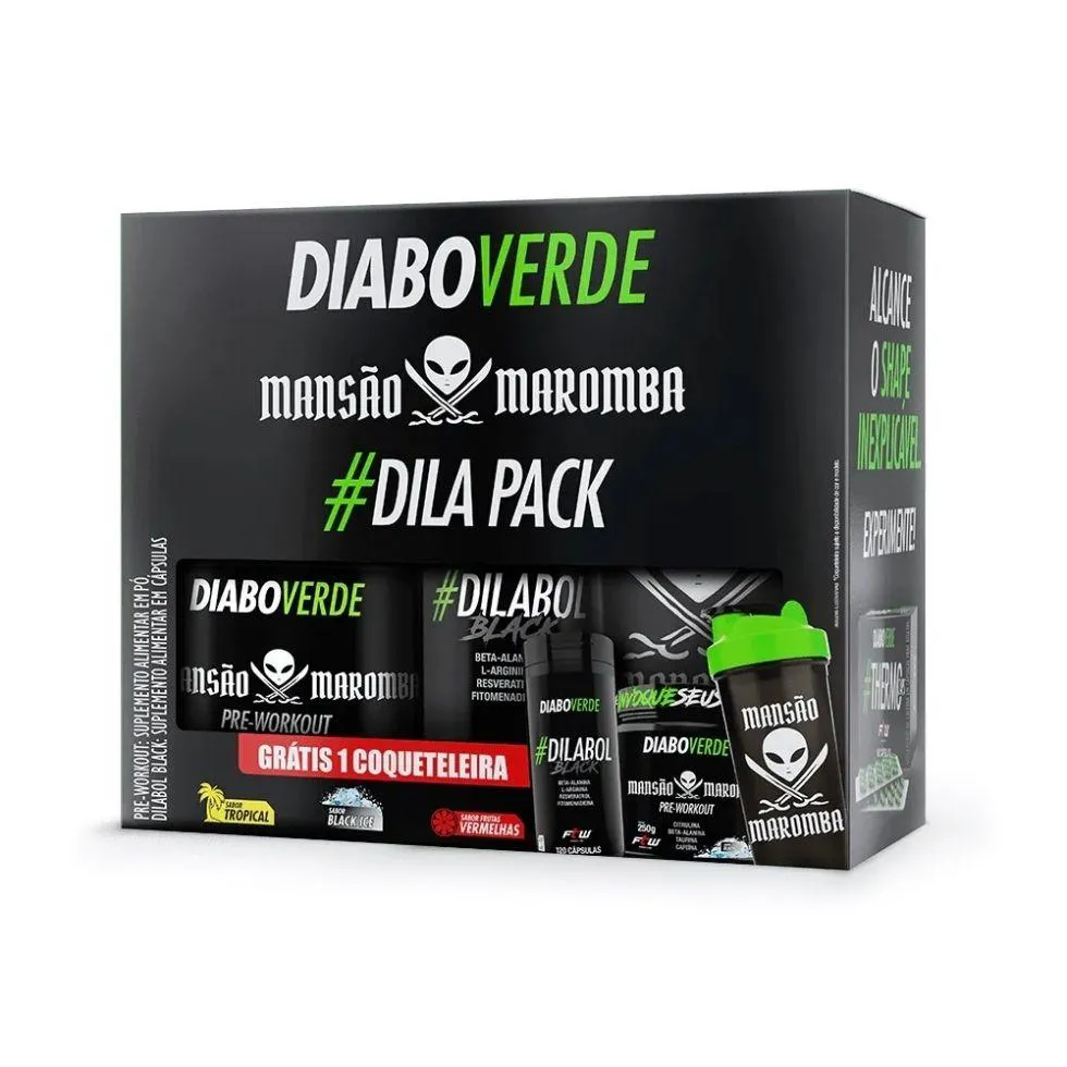 Kit Dilapack Mansão Maromba + Coqueteleira Grátis - Sabor: Frutas Vermelhas