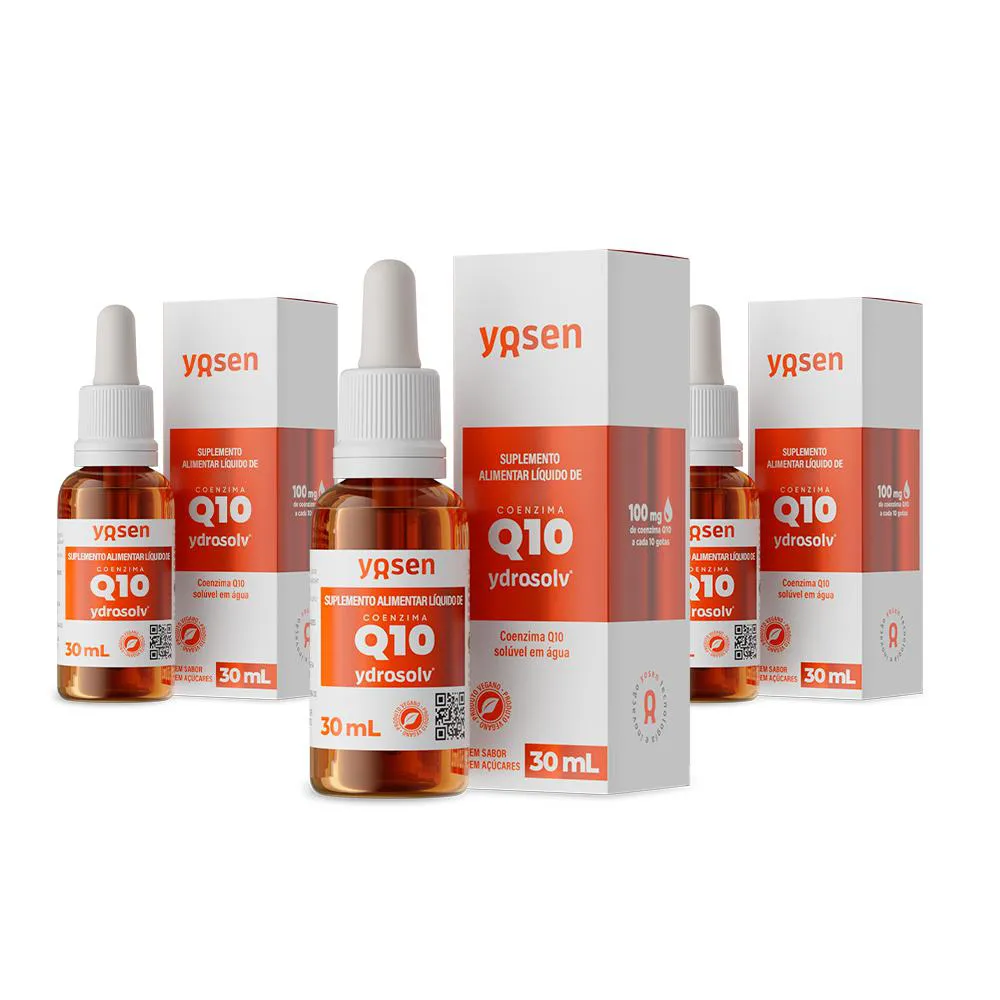Kit 3x Coenzima Q10 30ml Ydrosolv - Yosen
