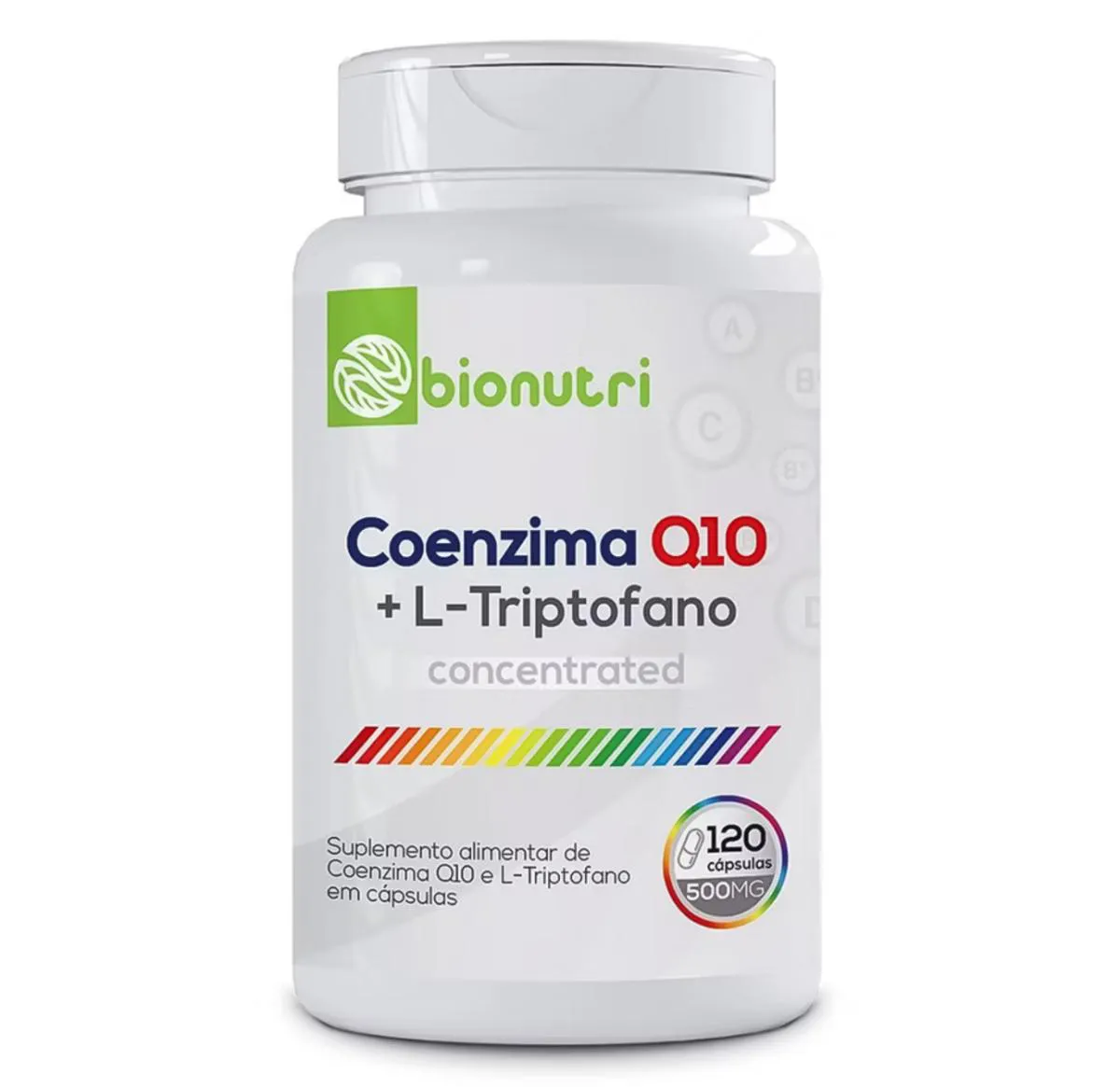 Coenzima Q10 com L-triptofano 500mg 120 cápsulas Bionutri