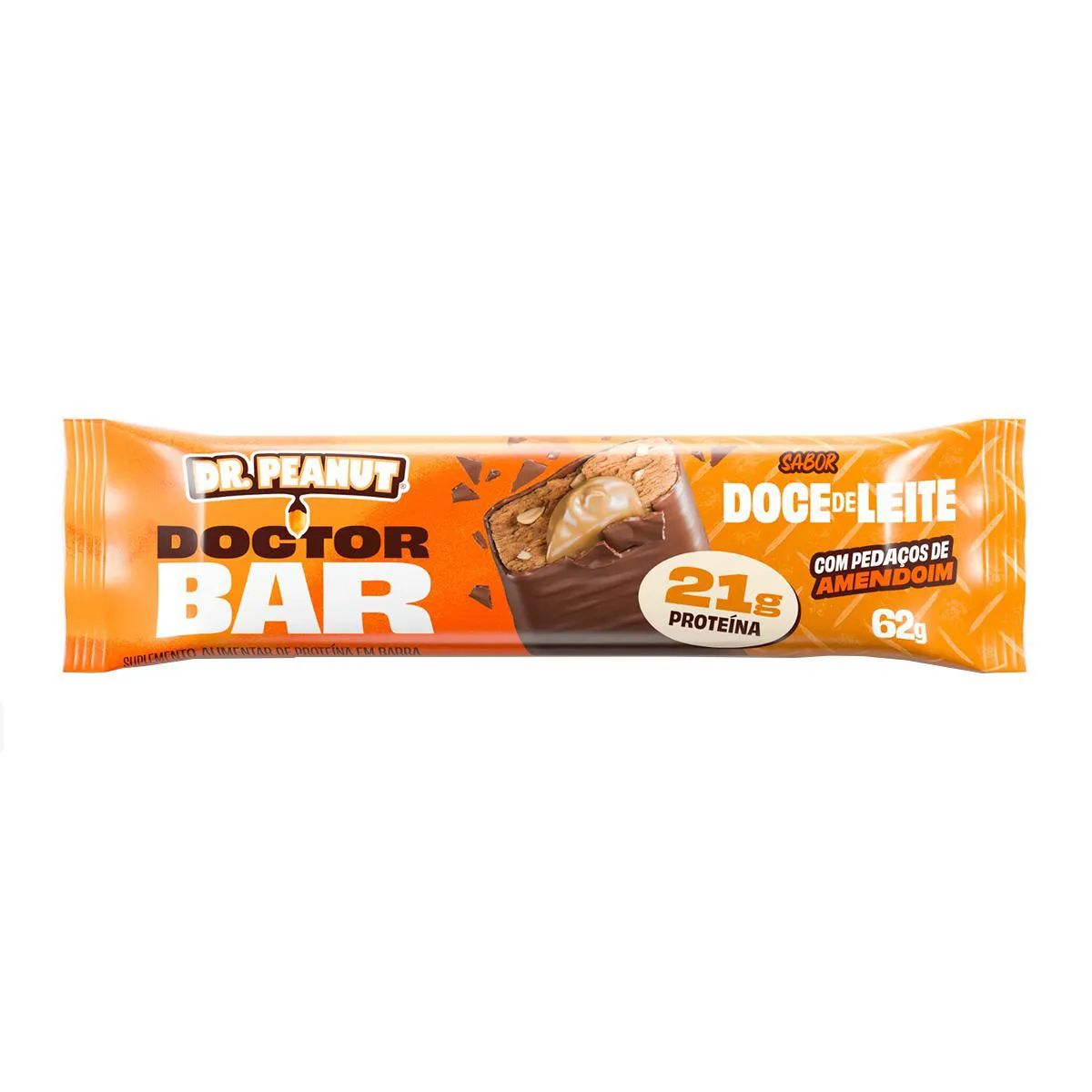 Barra de Proteína Dr Peanut Doctor Bar Doce de Leite 62g