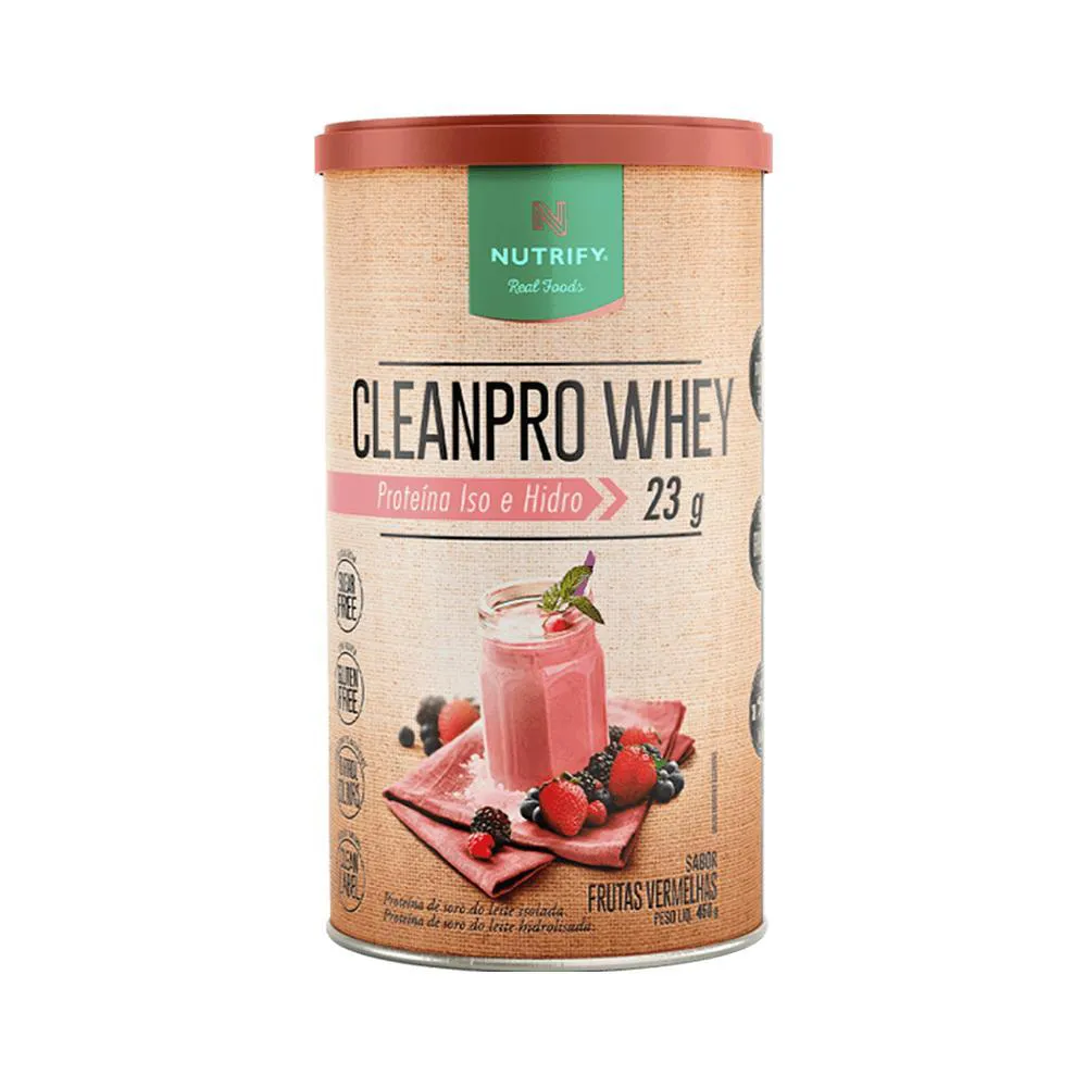 Nutrify Cleanpro Whey Frutas Vermelhas 450G