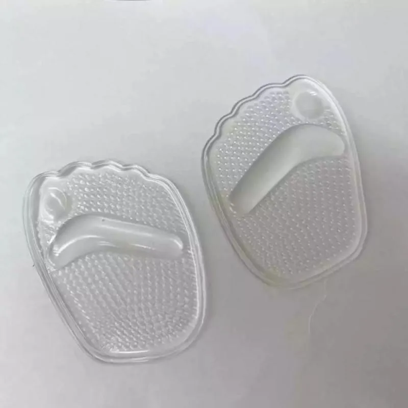 Par Palmilha Ortopédica Protetor Para Pés Almofadas Silicone Sapato Branco
