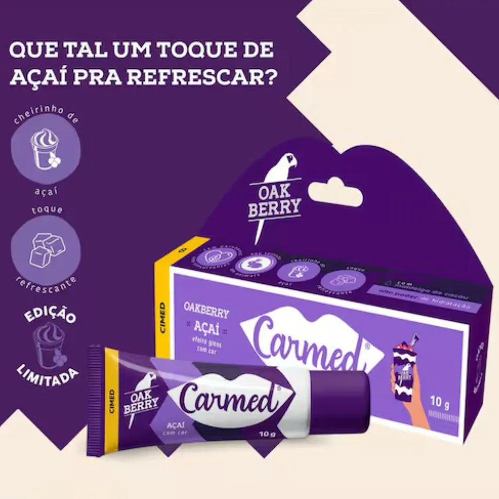 Carmed Hidratante Labial Açaí 10g