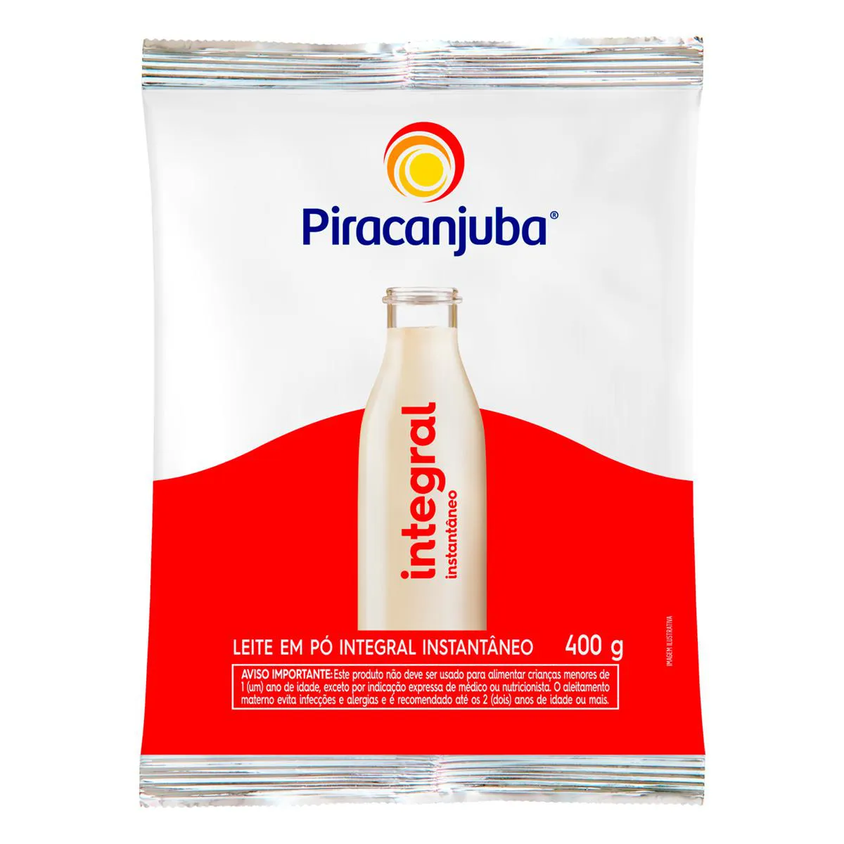 Leite em Pó Integral Instantâneo Piracanjuba 400g