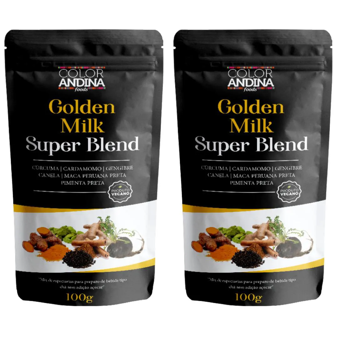 Golden Milk (super Blend) Color Andina 100g - 2 Pacotes