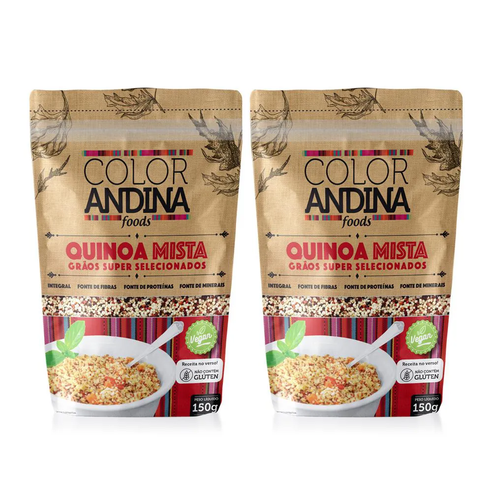 QUINOA REAL MISTA - COLOR ANDINA FOOD 0,150G - 02 UNIDS