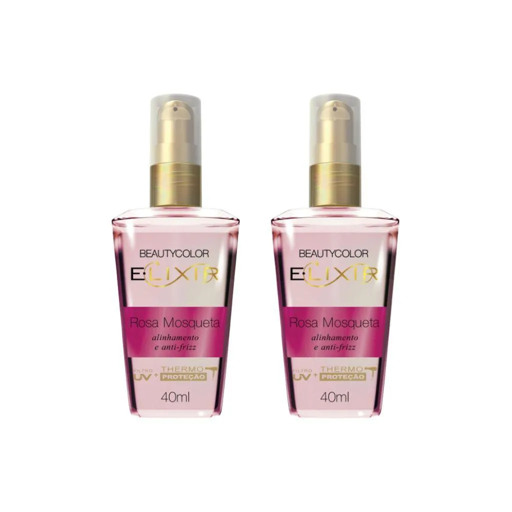 Oleo Capilar Beauty Color Elixir Rosa Mosqueta 40ml - Kit 2un