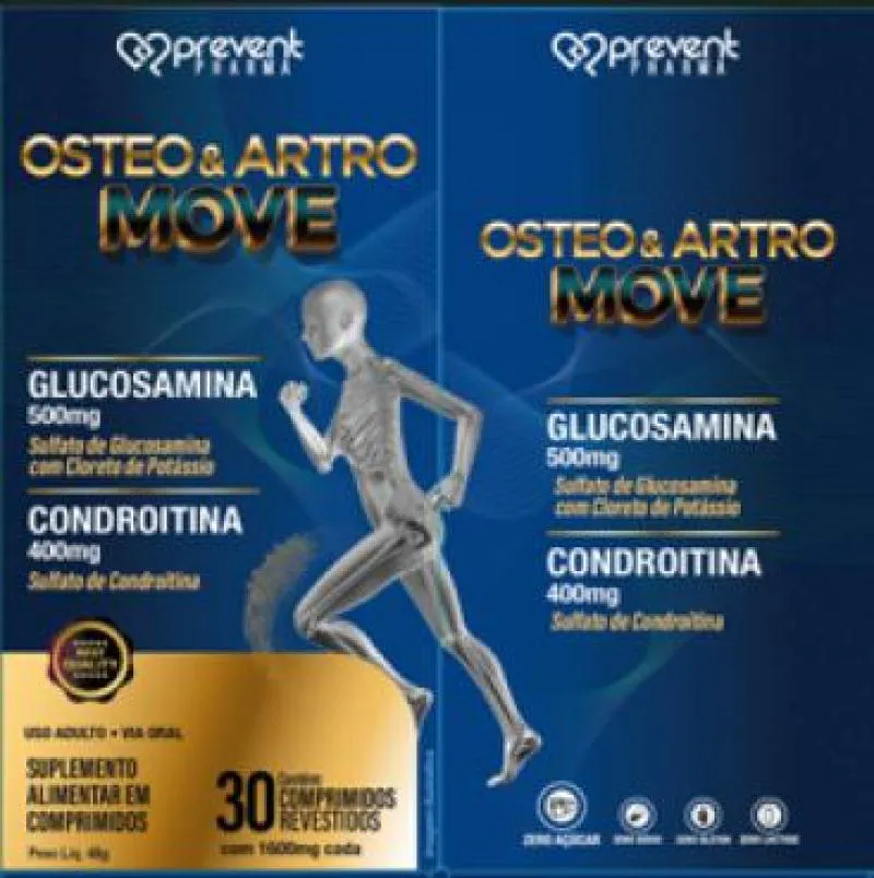 Osteo Move Glucosamina 750mg Condroitina 600mg 30cp Prevent