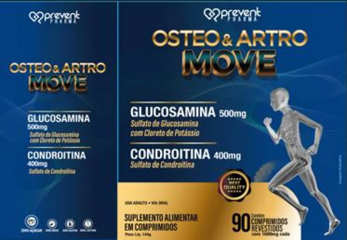 Osteo Move Glucosamina 750mg Condroitina 600mg 90cp Prevent