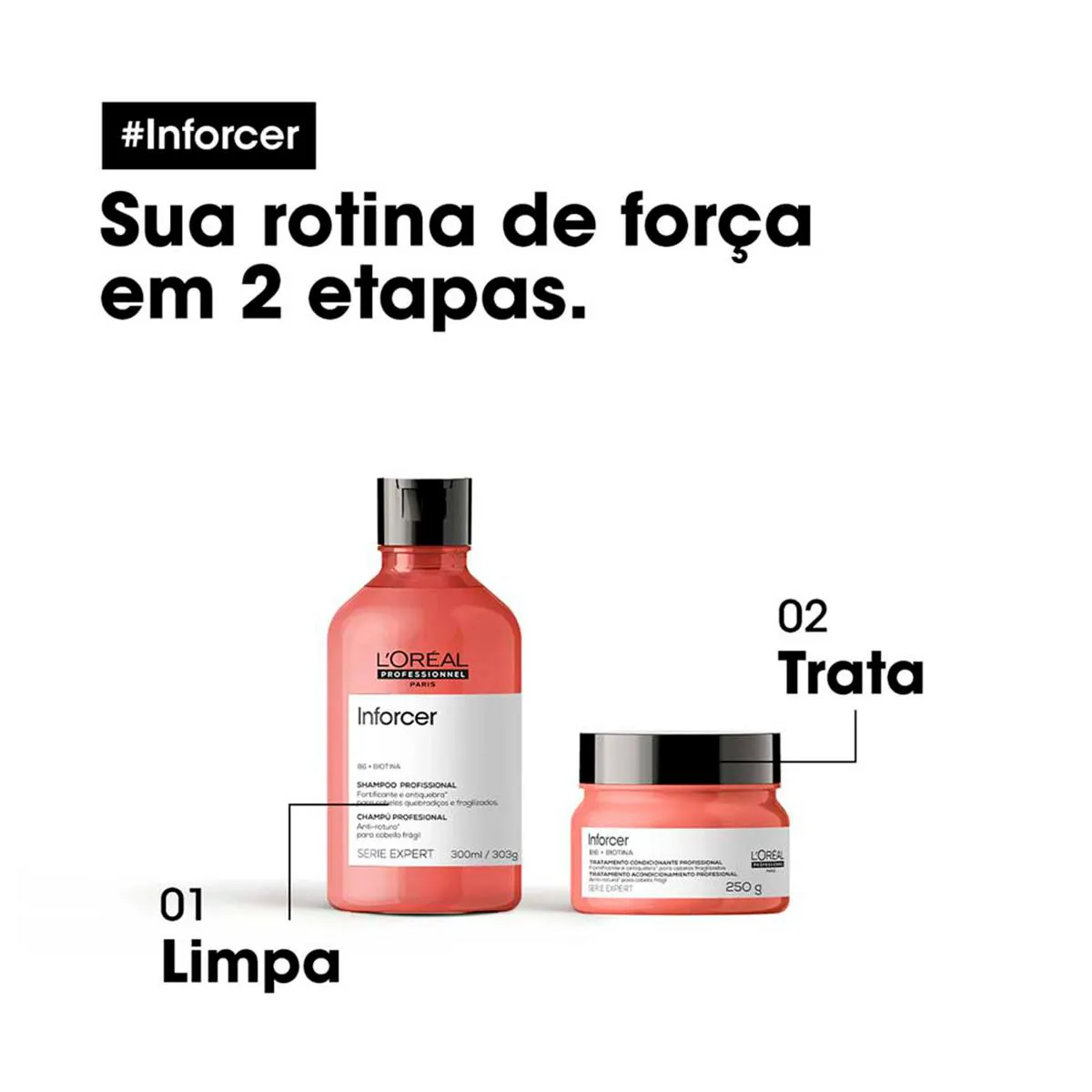 Máscara de Cabelo Fortalecedora L'Oréal Professionnel Inforcer Cabelos Danificados 250g
