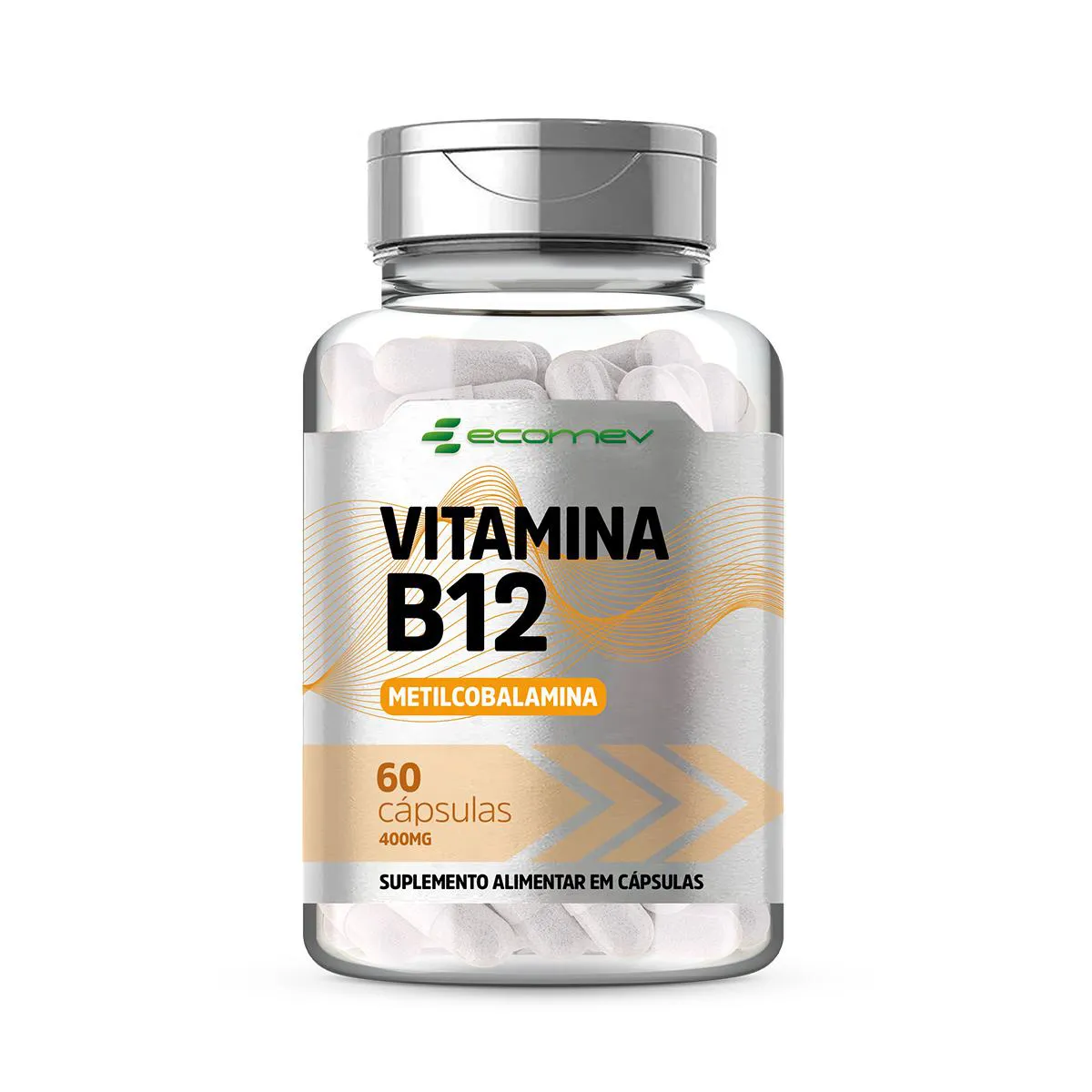 Vitamina B12 Metilcobalamina 400mg 414vd 60 cápsulas Ecomev
