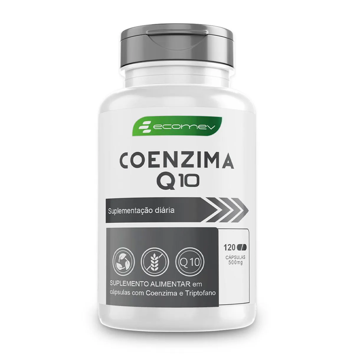 Coenzima Q10 com L Triptofano 120 cápsulas Ecomev