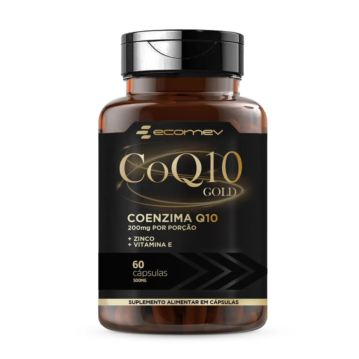 Coenzima Q10 200mg com Vit e e Zinco 60 cápsulas Ecomev