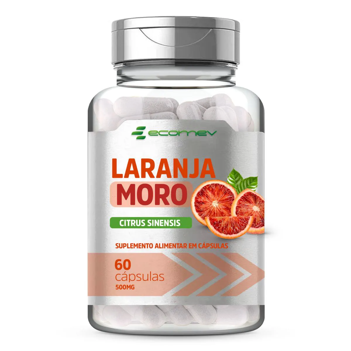 Laranja Moro Morosil 60 cápsulas 500mg Ecomev