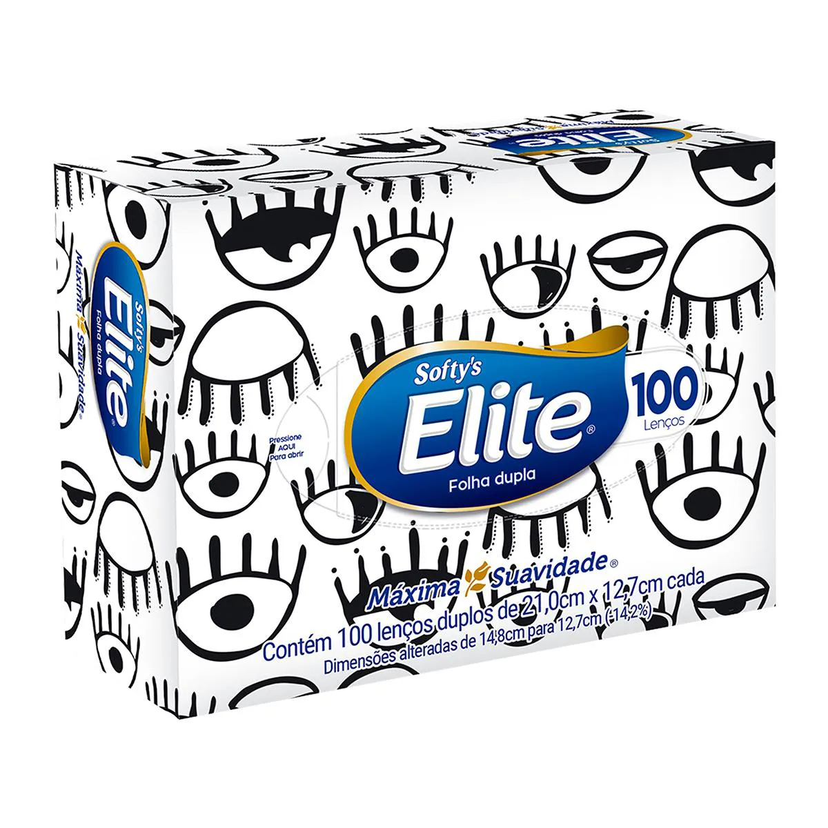 Lenço de Papel Softy's Elite 100 Folhas