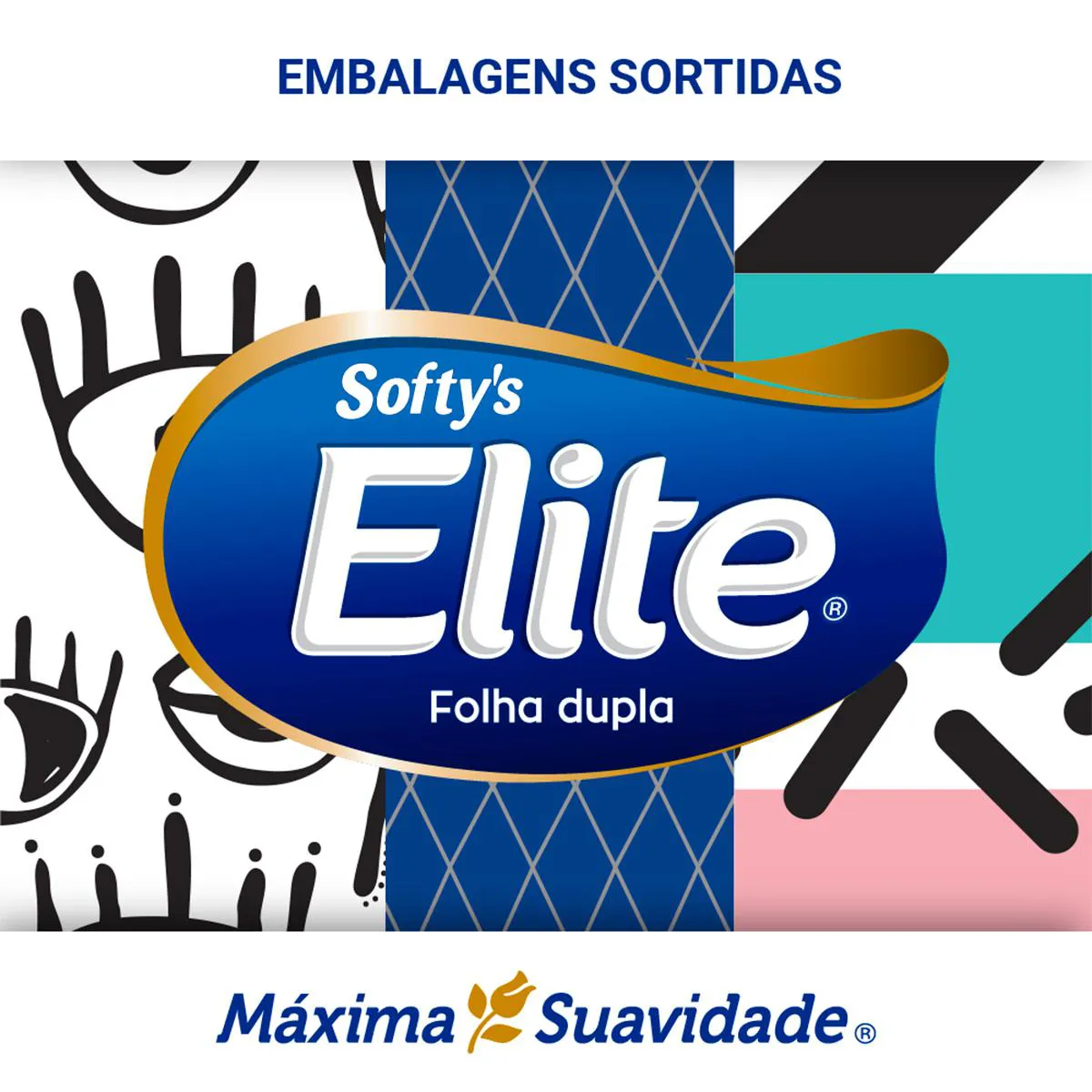 Lenço de Papel Softy's Elite 100 Folhas
