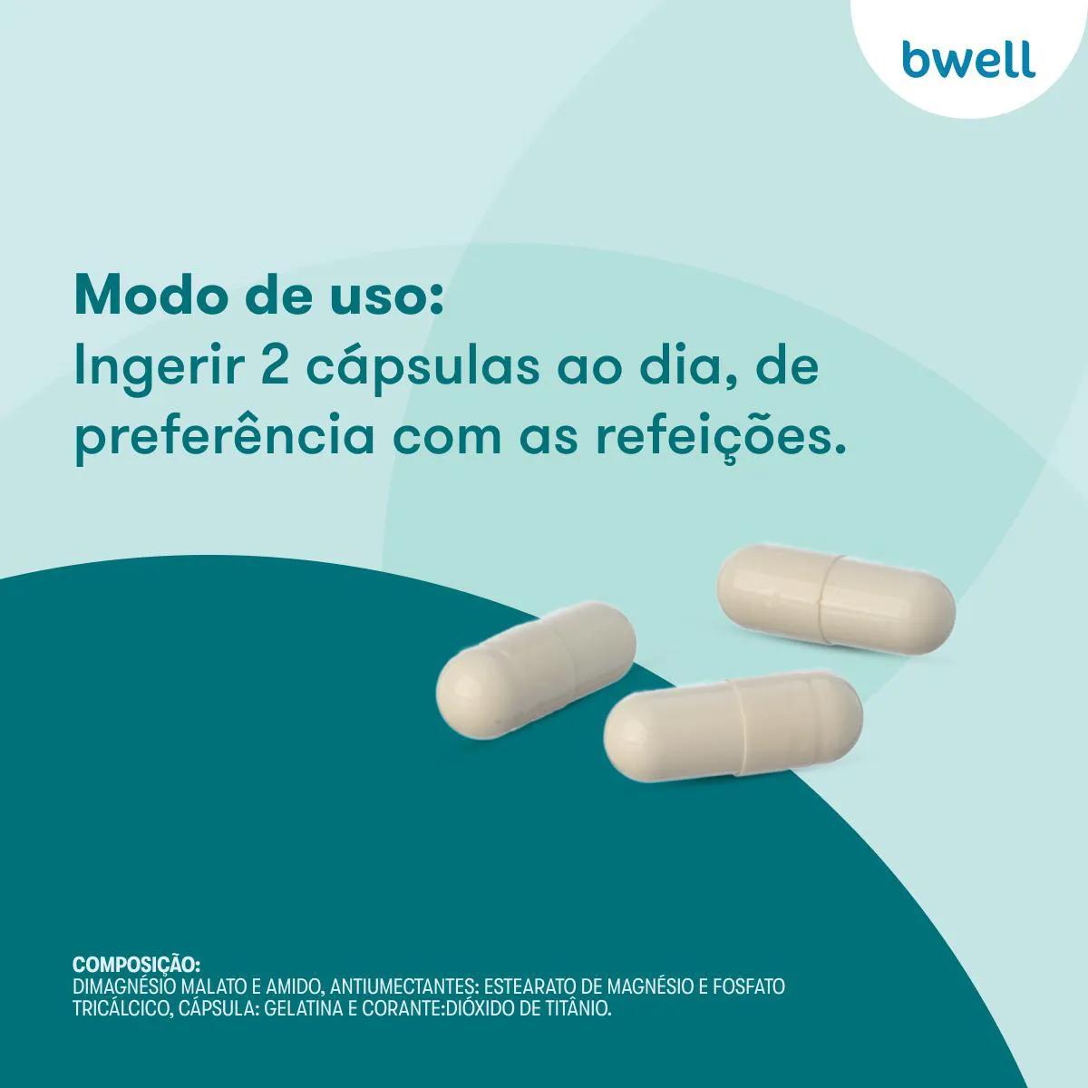 Di-Magnésio Malato 500mg bwell 60 Cápsulas