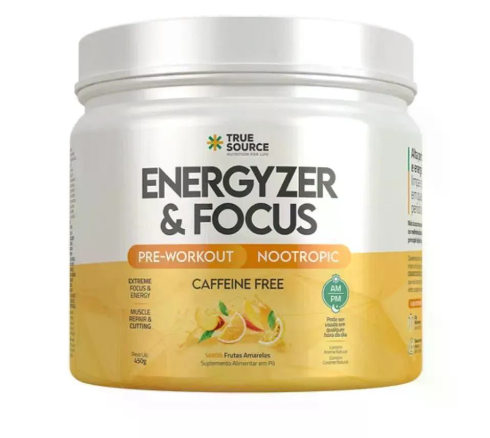 Energyzer & Focus True Source Frutas Amarelas 450g